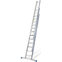 Mauderer Bavaria Schiebeleiter 925 mit Klapptraverse 3x10 Dreikantsprossen