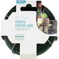 Gardman PVC Coated Wire 1.2mm x 100M - Garden Essential