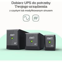 GREEN CELL UPS POWERPROOF 480W/750VA PURE SIN.