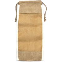 Pochette Longue en Jute Lavée - 35x15cm- Vendu par 1