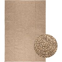 Vidaxl – Tapis shaggy aspect jute 160x230 cm – Utilisation intérieure et extérieure – Matériau PP durable – Nettoyage facile