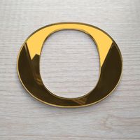 Lettre Miroir Or Décorative Plexiglass.- O - 15 cm