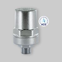 AMMORTIZZATORE DEL COLPO D'ARIETE ""HAMMER STOP"" IN OTTONE CROMO 1/2"" M