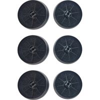 Ersatzteil - Set sechs Kohlefiltern ACM14 145x30mm - - CANDY, ARISTON HOTPOINT, SOGELUX, AIRLUX, ROSIERES, BEKO, GLEMGAS, AYA, INDESIT, PROLINE, LEISURE, SAMSUNG, VALBERG, FAR, FRANCIA, ELCOLUX