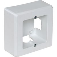 Scatola meccanismo da superficie per 1 elemento 94x96x43mm realizzata in ABS bianco SOLERA 91