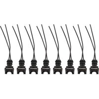 Jeffergarden Fiche de Câblage de Connecteur D'injecteur de Carburant, 8 Pièces de Connecteurs D'injecteur de Carburant Clips de Câblage Style D'épissure Coupé EV1 8 pour Bosch EV1