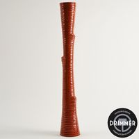 Vase Scott tronc orange céramique 10x10x67cm