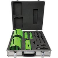CorePlus DCDKIT11 Diamond Dry Core Drill Bit Set, 11 Piece