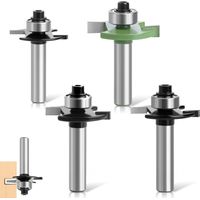 Fräserset, 4-teiliges Set Nutfräser für Scheiben, 8-mm-Schaft-Federfräser, Kugellagerwerkzeuge