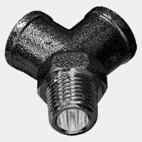 10PZ RACCORDO DEVIAZIONE A Y MASCHIO CENTRALE 1/4M - 1/4 F