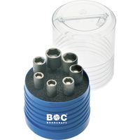 BOHRCRAFT Steckschlüssel-Satz m. Magnet 1/4"sechskant f. Außensechskant 7-tlg.