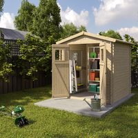 Abri de jardin - bois brut - 4 m²