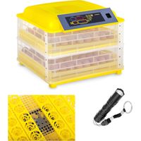 Incubatrice per la schiusa fino a 96 uova + ovoscopio da 120 W