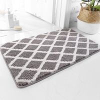 Tapis de bain en microfibre extra douce, antidérapant et absorbant l'eau, taille M