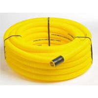 Mantel für unterirdische Netzwerke aus gelbem Polyethylen, Durchmesser 50 mm, Länge 25 m JANOFLEX