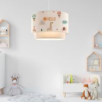 Suspension Lurgan pour enfant motif de girafe blanc lux.pro