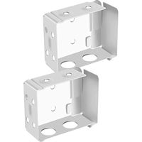 Lot de 2 supports de store, support de fixation pour stores vénitiens de 6,35 cm, support de fixation discret pour stores vénitiens de fenêtre