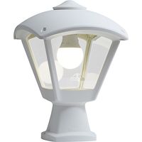 Lampione dario 1xe27 ip55 l.24xw.24xh.24xh.35cm resina bianca