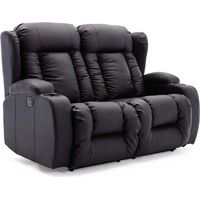 CAESAR HIGH BACK ELECTRIC BOND GRADE LEATHER RECLINER 3+2+1 SOFA ARMCHAIR SET BLACK 2 SEATER