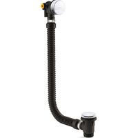 Kohler Overflow Bath Filler Chrome Click Clack Popup Push Button Bath Waste