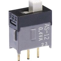 NKK Switches AS13AH AS13AH Interrupteur à glissière 28 V DC/AC 0.1 A 1 x On/Off/On 1 pc(s) D75981