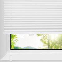 Allesin Store plissé Klemmfix sans perçage, Blanc, 85 × 120 cm, Protection de la Vie privée, Protection Solaire, Stores intérieurs pour Fenêtre & Porte, Décoration Moderne pour Chambre