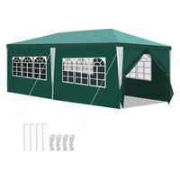 SWANEW Tenda o pergolato Tenda per ricevimenti con pannelli laterali rimovibili Grande Blu 3x6m