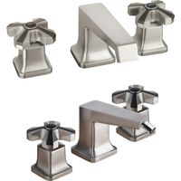 3-Loch-Waschtisch- und Bidet-Set, Farbe gebürsteter Stahl Mamoli 1938 KIT1938F4