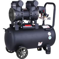 Compresor de aire profesional con certificado CE SILENCIOSO, 24 litros 2cv 1500W 8 Bares