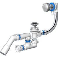 BADEWANNENSIPHON MIT ÜBERLAUF MIT GRIFF 50 mm