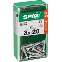 Spax Universalschrauben 3.5 x 20 mm TX 20 - 25 Stk. Spanplattenschrauben & Holzbauschrauben