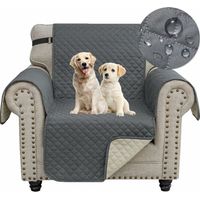 ALLIANDISHousse Canapé 1 Place, Impermeable Housse de Canapé avec Accoudoirs, Protege Canape Chat Chiens Griffures Antidérapante