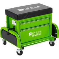 Sgabello carrello 2 cassetti con ruote officina auto moto Zipper zi-mhks3