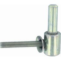 Gond de fixation à visser M10x80mm – Ø pivot 14mm – Corps 25mm – Finition zinc pour bois dur et teck – Tirard & Burgaud