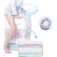 Sac rangement sous vide vertical king size – Sans pompe – Économise 80% espace – Vêtements couettes