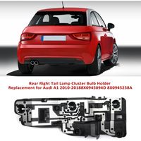 Eosnow Ersatz für hintere rechte Rücklicht-Cluster-Lampenfassung für Audi A1 2010–2018 8X0945094D 8X0945258A