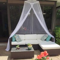 Moustiquaire blanche pour lit queen size, idéale pour lit bébé ou lit king size, avec hamac intégré. Convient également pour les chambres simples et king size. Parfaite pour les voyages.