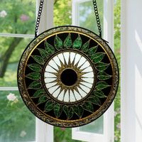 Capteur de soleil en vitrail - décoration spirituelle 20cm