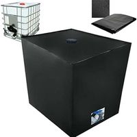 Tapa depósito agua, Tapa para depósito IBC 1000 L, Antipolvo Anti-UV Anti-Lluvia (116 x 100 x 120 cm)