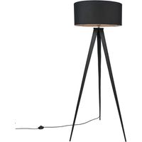 QAZQA ilse - Lampe de table trépied/tripode - 1 lumière - H 1450 mm - Noir - Moderne - éclairage intérieur - Salon I Chambre I Cuisine I Salle à manger