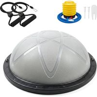 Centra Half Balance Ball Trainer with Resistance Band Core Trainer Strength Gym