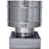 C FUMAIOLO A BOTTE INOX QUADRO INOX 25X25CM
