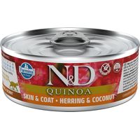 Farmina N&D Quinoa 80g Dose - Skin&Coat Hering, Quinoa, Kokosnuss und Kurkuma 80g