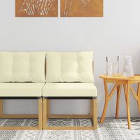 vidaXL Sofa de milieu extérieur