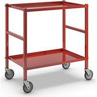Kongamek Carrello di servizio con 2 ripiani 4 rotelle