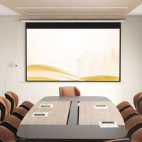 Motorisierte 120-Zoll-Projektionsleinwand, 16:9 4K HD, Wand- oder Deckenmontage mit Fernbedienung, 293,5 cm (L) x 8 cm (B) x 176 cm (H)