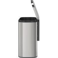 Wenko – Poubelle à pédale murale 5 litres – Montage sans perçage Turbo-Loc® – Inox brillant – Fermeture automatique – Compacte et élégante