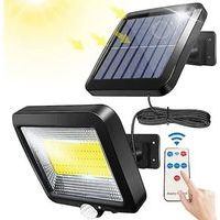 Lampe solaire d'extérieur, lampe à énergie solaire avec télécommande