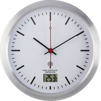 Renkforce E1003R Radiocontrollato Orologio da parete 17 cm x 60 mm Argento Adatto per bagno e ambienti umidi