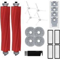 Cartouche de filtre, brosse principale, brosse latérale, set de sacs à poussière, chiffons pour Roborock P10/P10 Pro/P10S Pro